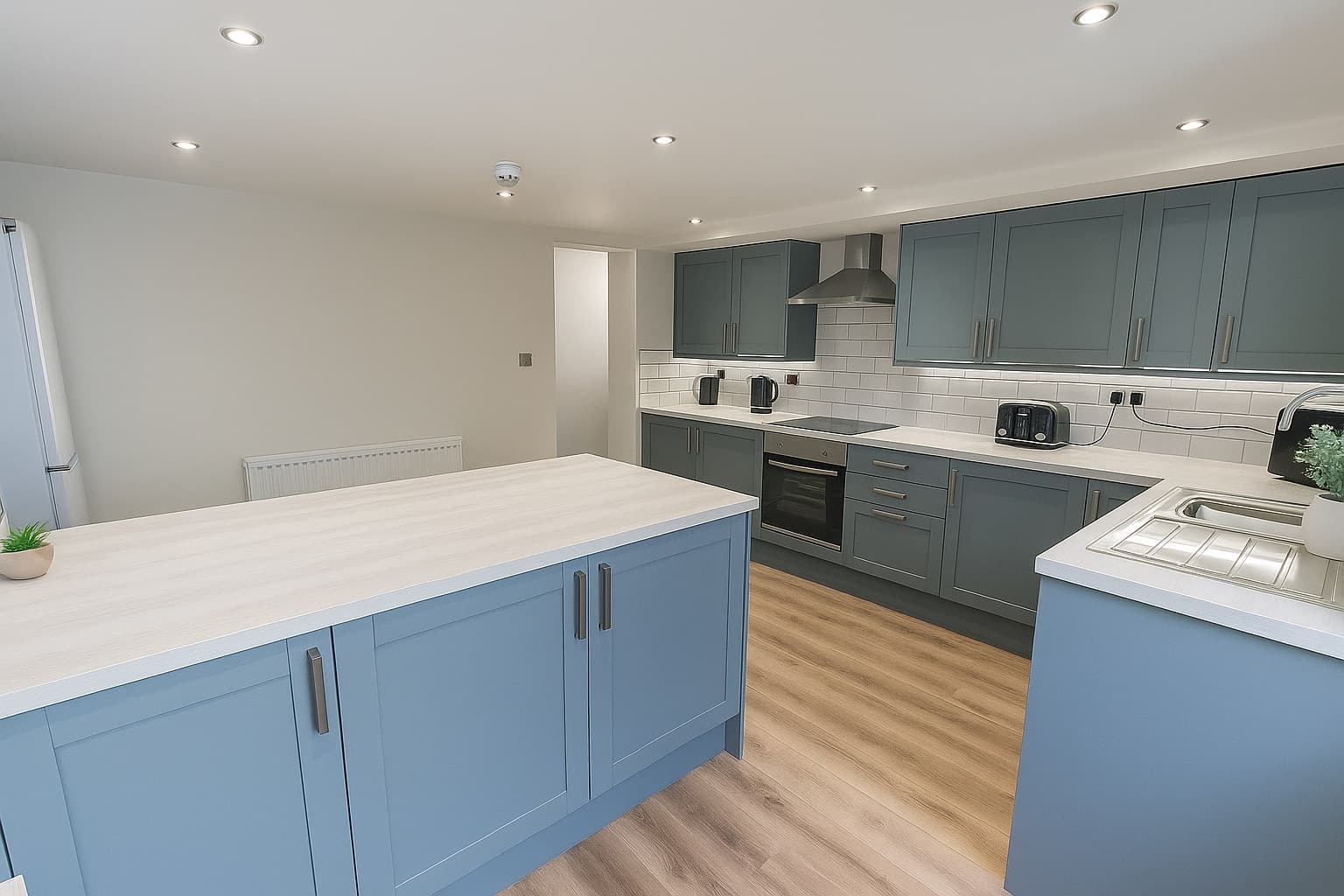 New kitchen with island