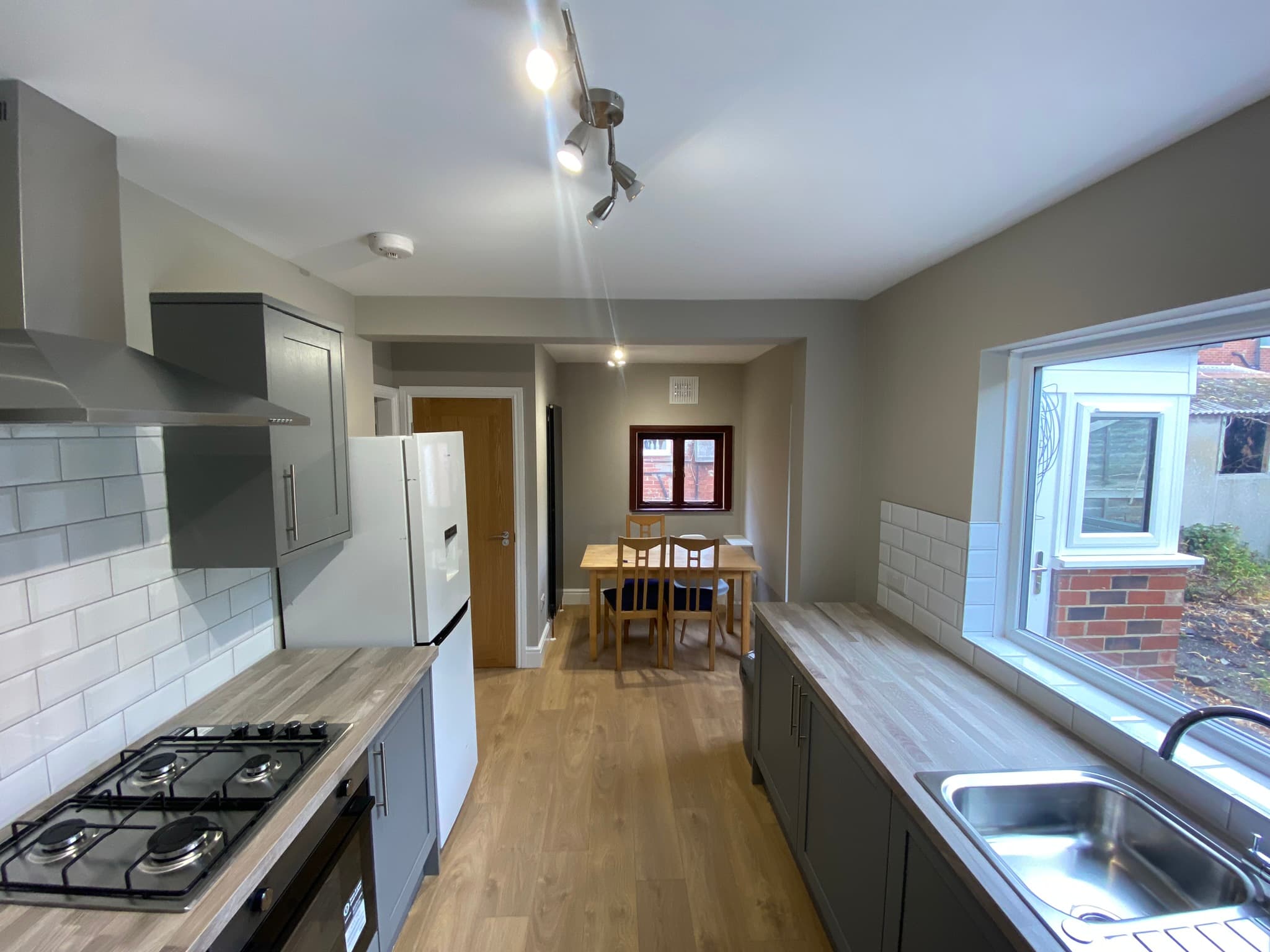 Kitchen and dining area